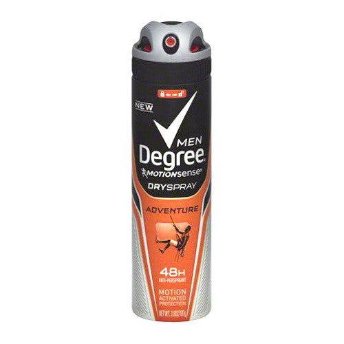 Degree Men Dry Spray Antiperspirant, Adventure -3.8 Oz